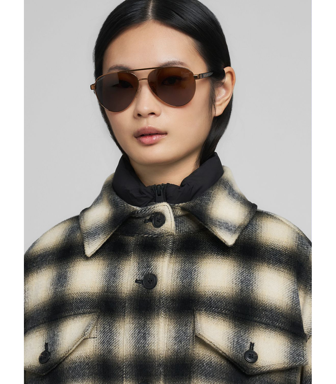 ウールブレンド チェックジャケット 詳細画像 ブラック/ホワイト 5